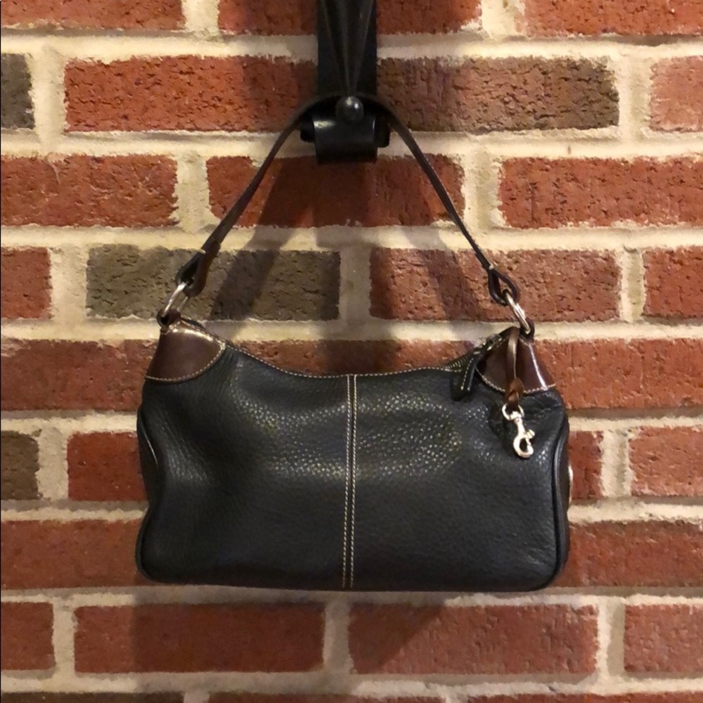 Dooney & Bourke Black and Brown Leather Bag